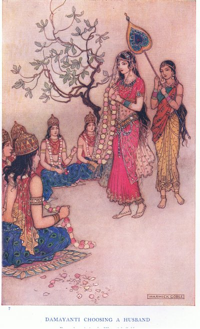 Damayanti Choosing a Husband by Warwick Goble